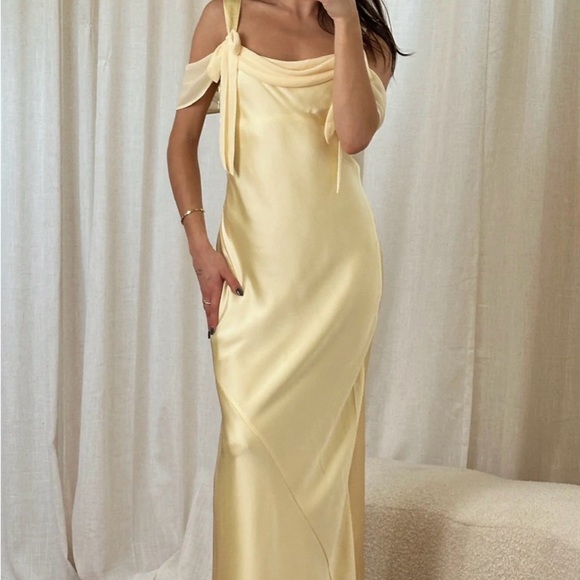 Show Me Your MuMu Dresses & Skirts - Show Me Your MuMu Off-Shoulder Yellow Maxi Dress